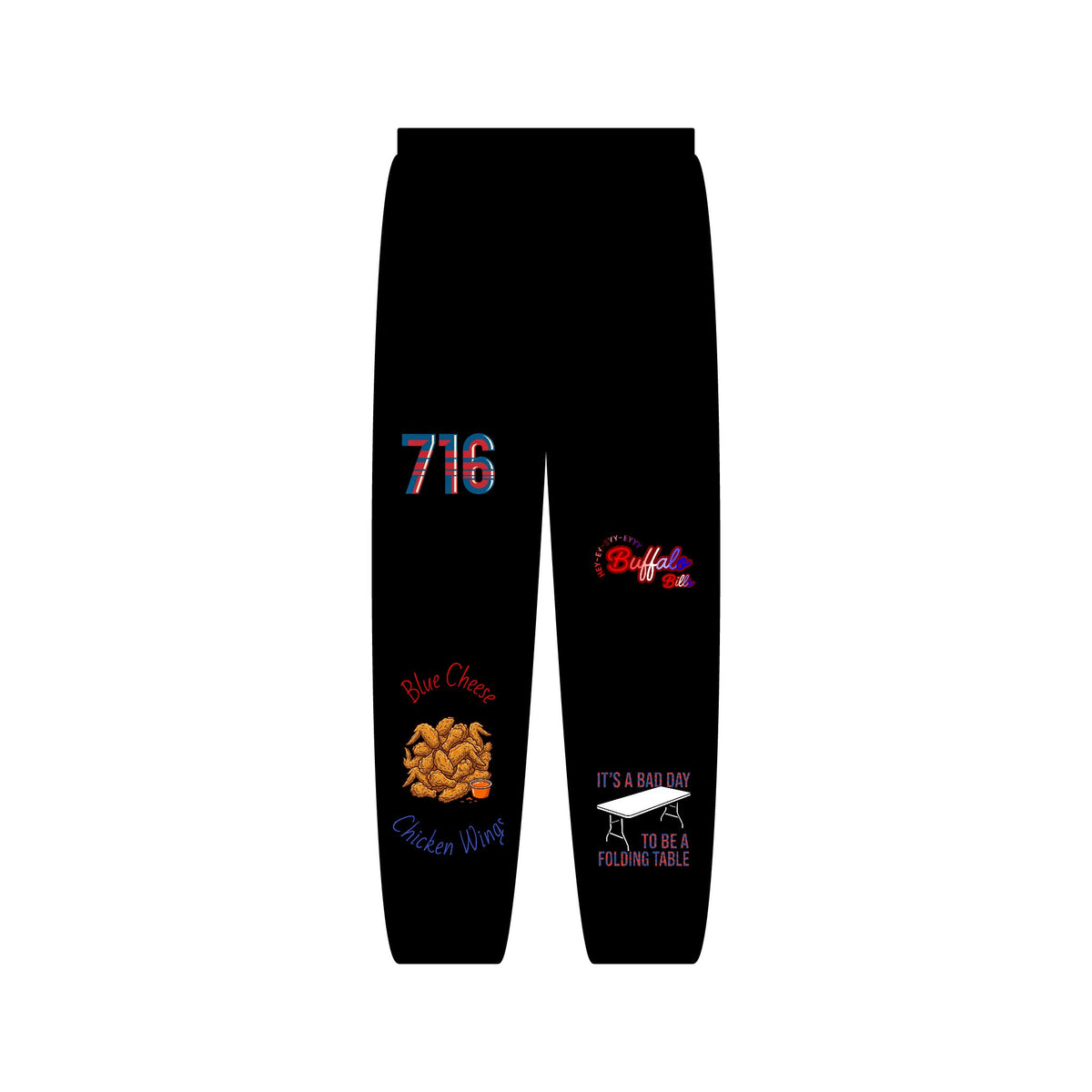 Buffalo 716 Sweatpants — Western New York Graphic Joggers
